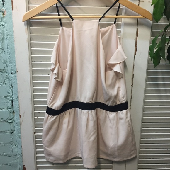 "Tulle" Powder Pink Blouse w/ Ruffles - Picture 6 of 8